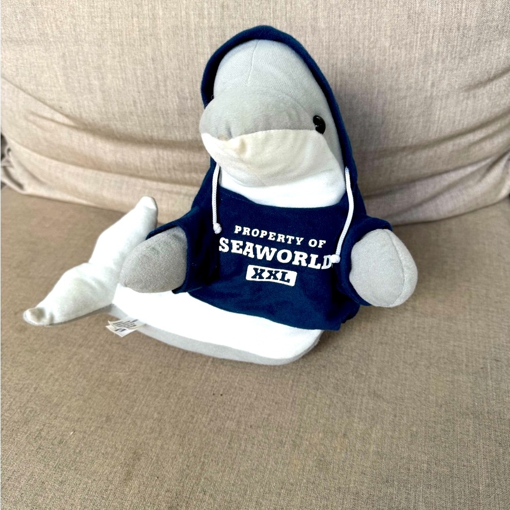 SeaWorld Dolphin Plush with Hoodie